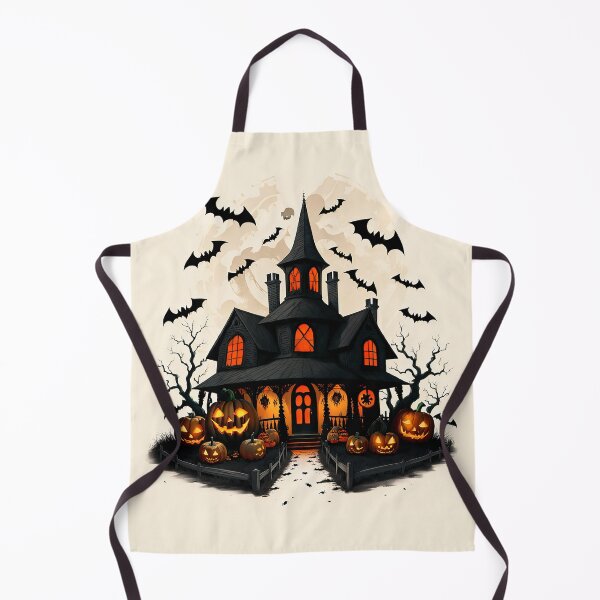 Item preview, Mansión tenebrosa con calabazas y murciélagos (Halloween)   designed and sold by Schedel.