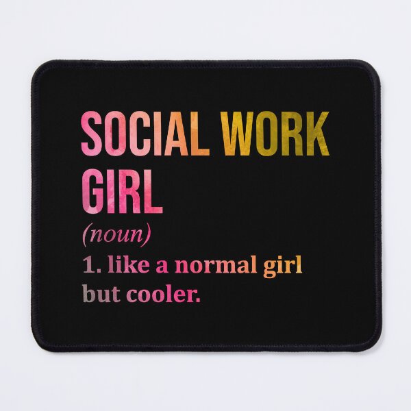 Item preview, Social Work Girl Definition in Watercolor designed and sold by XCIV.