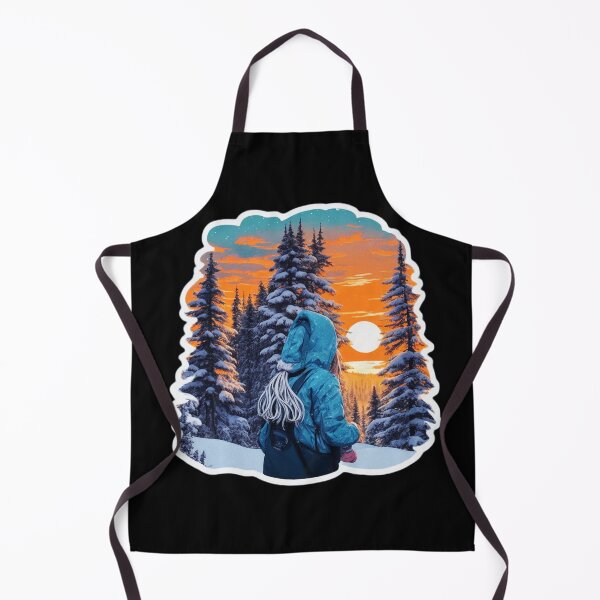 Item preview, Young Girl Watching Winter Forest Sunset designed and sold by Ridiculam Toga.