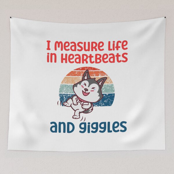 Item preview, I measure life in heartbeats and giggles designed and sold by CleanDecor.