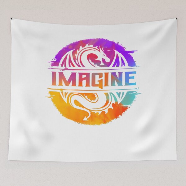 Item preview, Imagine Colorful Watercolour Graphic Dragon Classic designed and sold by SpikesGenesis.