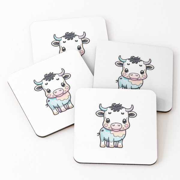 Item preview, Kawaii Chibi Cow designed and sold by Printsalotl.