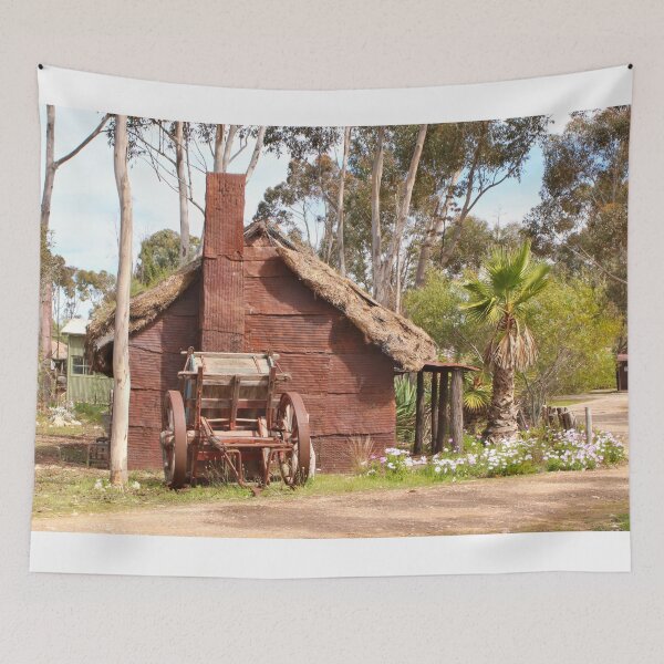 Item preview, Old cart and hut, Australia designed and sold by FranWest.