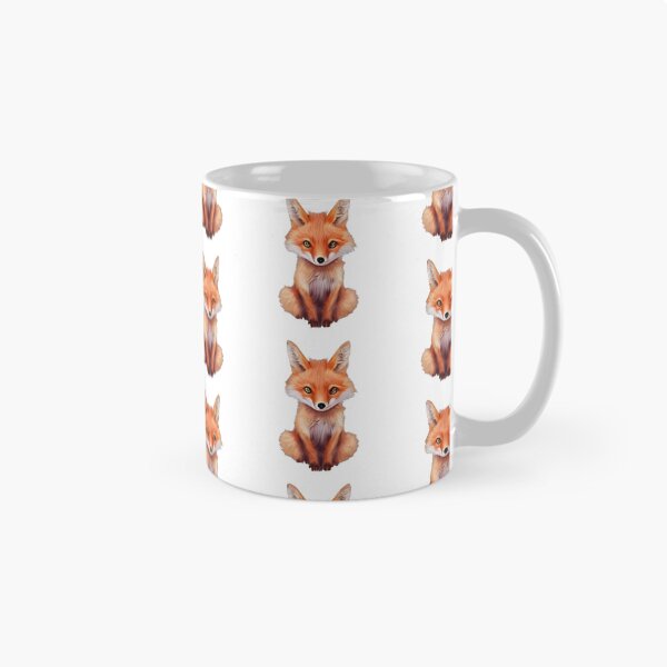 Artikelvorschau, Niedlicher sitzender Fuchs entworfen und verkauft von MatGryShop.