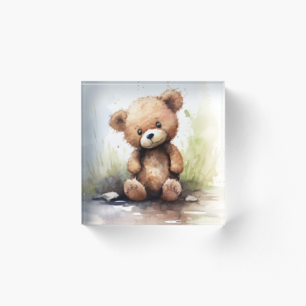 Cute Sitting Teddy Bear #1 Poster for Sale by Blkground