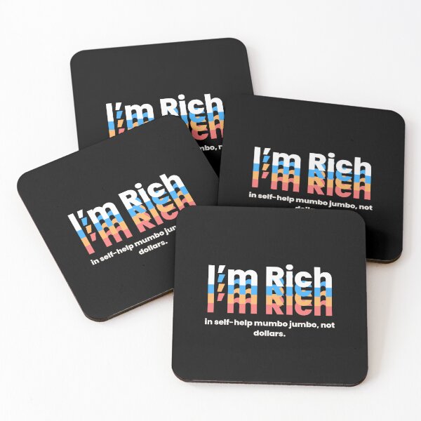 Item preview, I'm Rich: in self-help mumbo jumbo, not dollars. designed and sold by MayaDelaye.