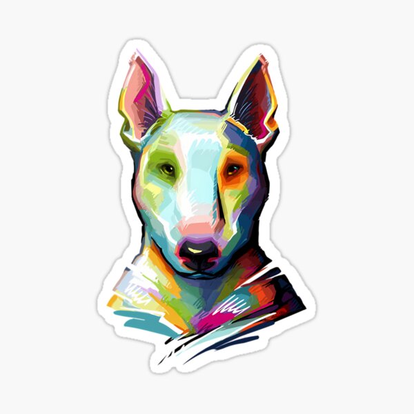 Item preview, Bull Terrier Colorful Painting  	 designed and sold by ljfisdut69.