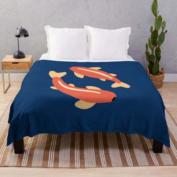 Item preview, Minimalistic bright orange koi fish designed and sold by goodputty.