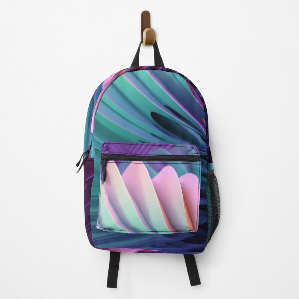Item preview, Textured 3D Abstract Art: Light Emerald & Purple with Organic Layers designed and sold by PaintbrushPlace.
