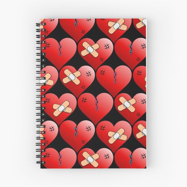 Item preview, broken heart pattern on black  designed and sold by B0red.