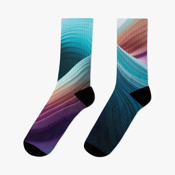 Item preview, 3D Haptic Art: Soft Gradients in Light Emerald & Purple designed and sold by PaintbrushPlace.