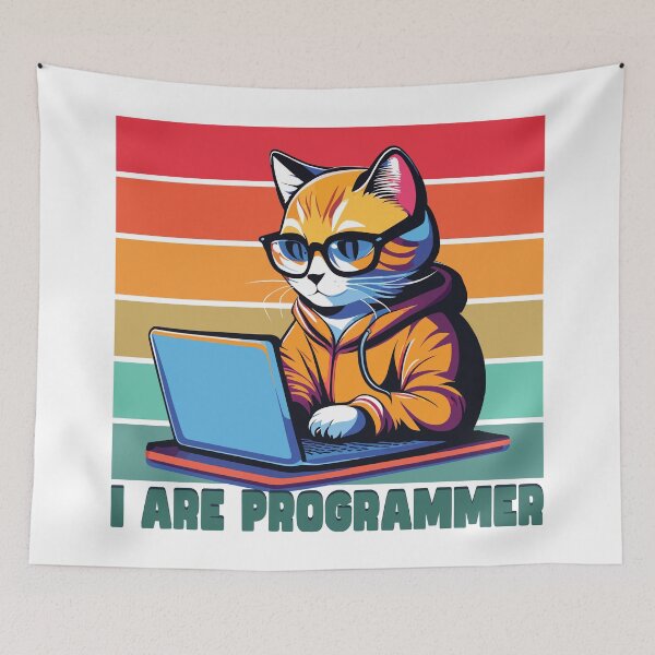 Item preview, I are programmer cat designed and sold by Gaalaxyz.
