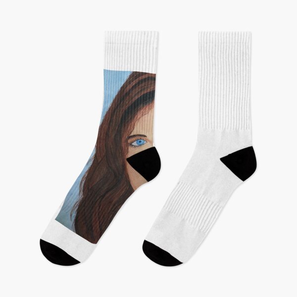 Item preview, Blue Eyed girl face art designed and sold by yellow4coalarts.