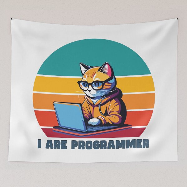 Item preview, I are programmer cute cat designed and sold by Gaalaxyz.