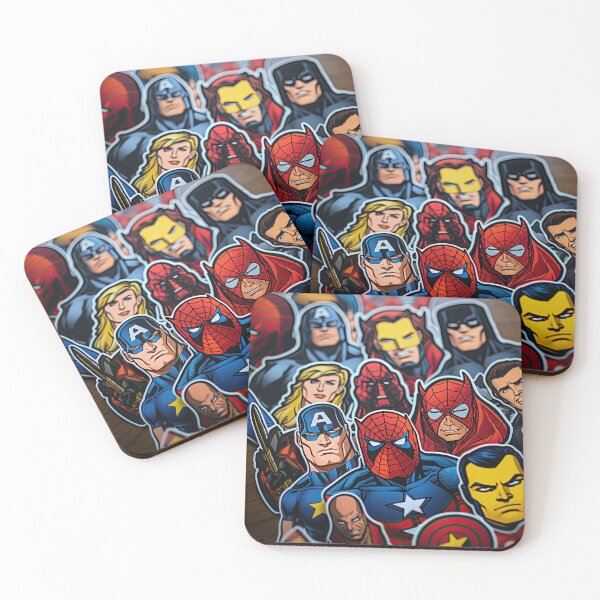 Item preview, cards with strong people from comics designed and sold by abmkf.