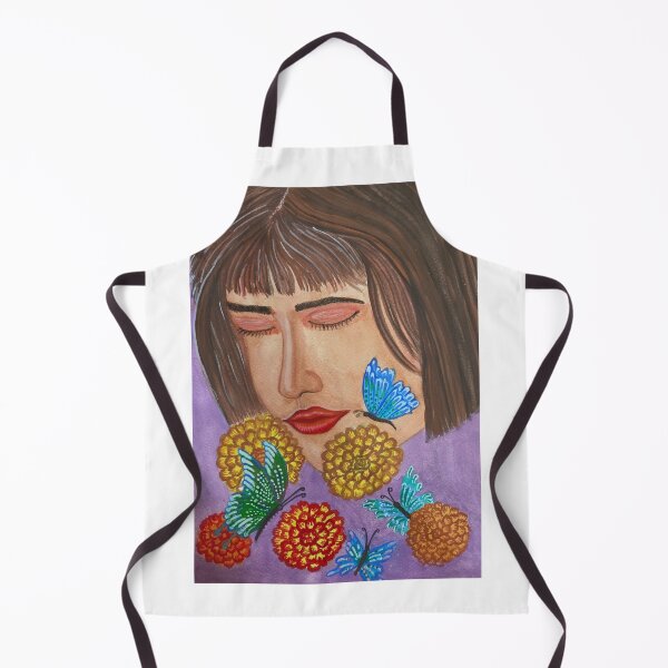 Item preview, Artistic Marigold with butterflies - printable art designed and sold by yellow4coalarts.
