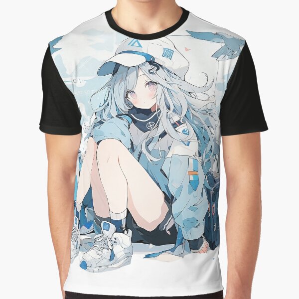 Cute Anime Uniform Shirt - Blue White's Code & Price - RblxTrade