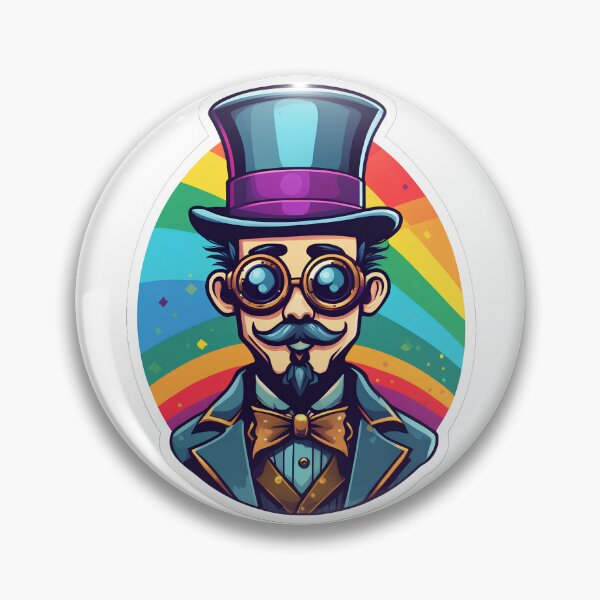 Item preview, Caballero steampunk arcoiris designed and sold by Maths-4-Nerds.