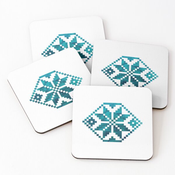 Item preview, Geometric water - Traditional Romanian folk art inspired designed and sold by photonxt.