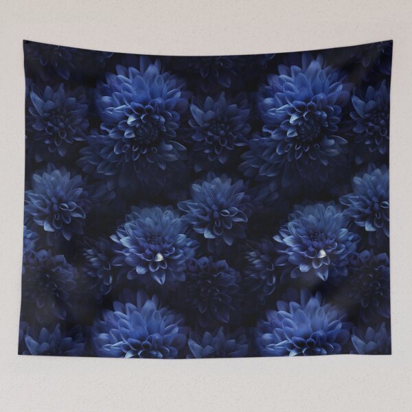 Item preview, Dark Blue Dahlias designed and sold by allthis.