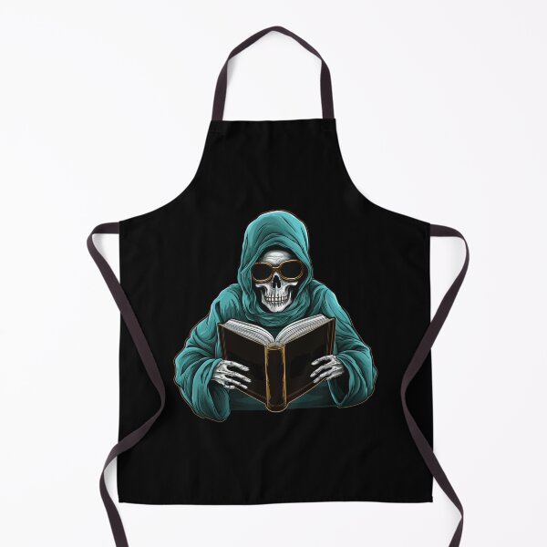Item preview, Halloween Ghost Skull Reading a Book designed and sold by Myra365Art.