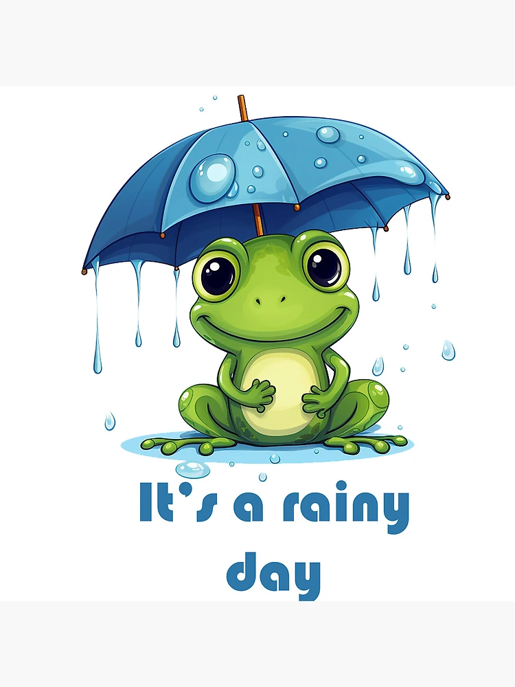 鉛筆画「My rainy day」　B5大サイズ Pencil Drawing Print - Enjoy the Raindrops - Day 108 - Etsy