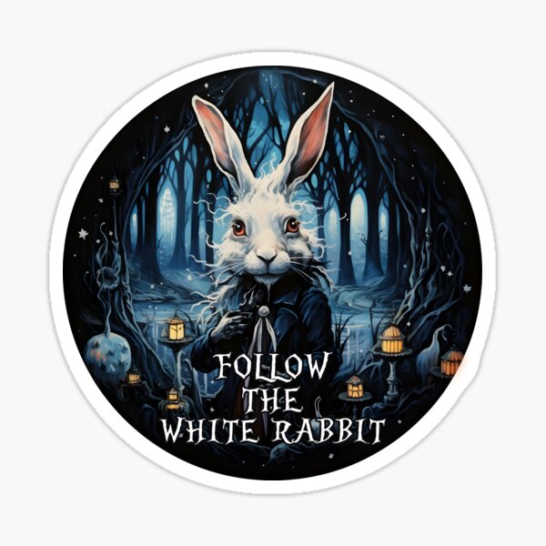 Item preview, Rabbit Alice in Wonderland FOLLOW THE WHITE designed and sold by AngelinaBezm.