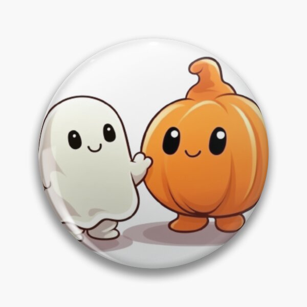 Item preview, Cute Pumpkin and Ghost Cartoon designed and sold by Brontox.