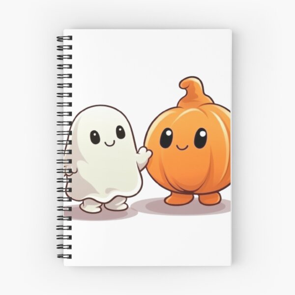 Item preview, Cute Pumpkin and Ghost Cartoon designed and sold by Brontox.