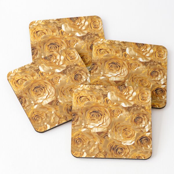 Item preview, Gold Roses Flowers designed and sold by allthis.