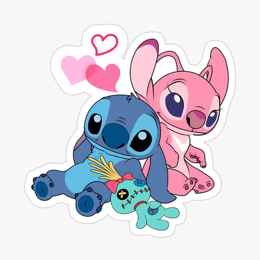 Stitch And Lilo Stitch Angel Love Poster