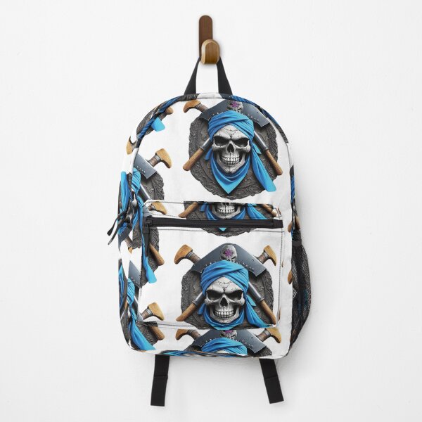 Artikelvorschau, Totenkopf mit blauem Bandana entworfen und verkauft von Elegant Edge.