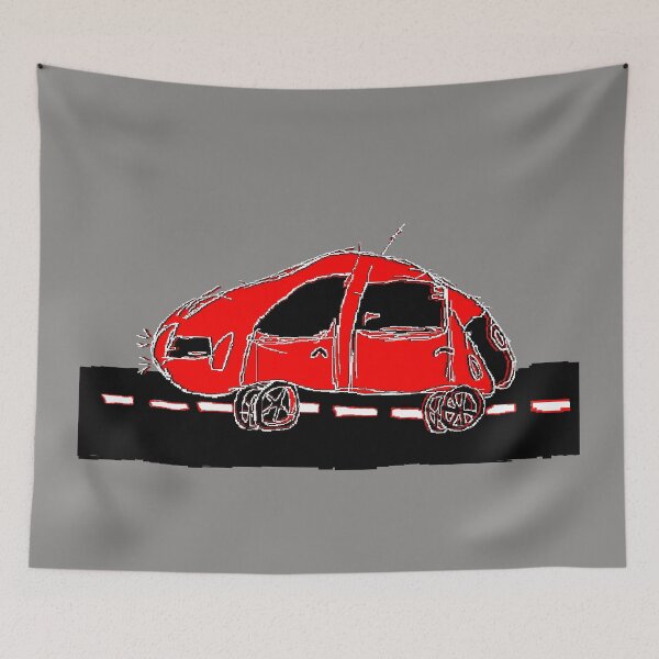 Item preview, car childrens drawing pencil pixelart designed and sold by 4rpixs.