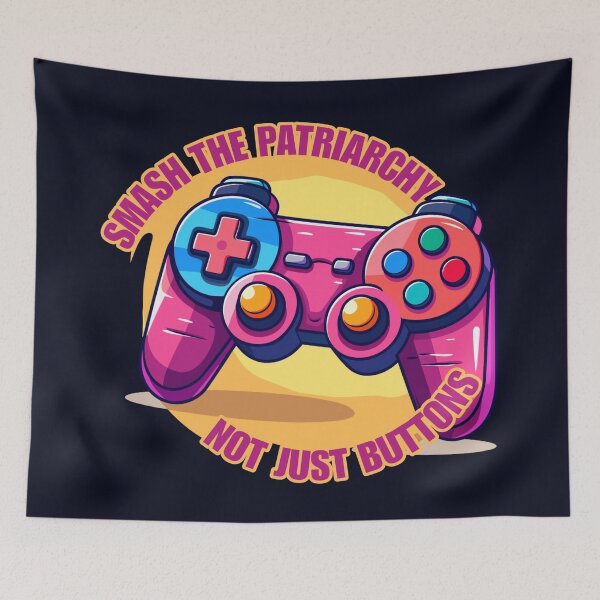 Item preview, Smash the patriarchy Not just buttons designed and sold by SidTastic .