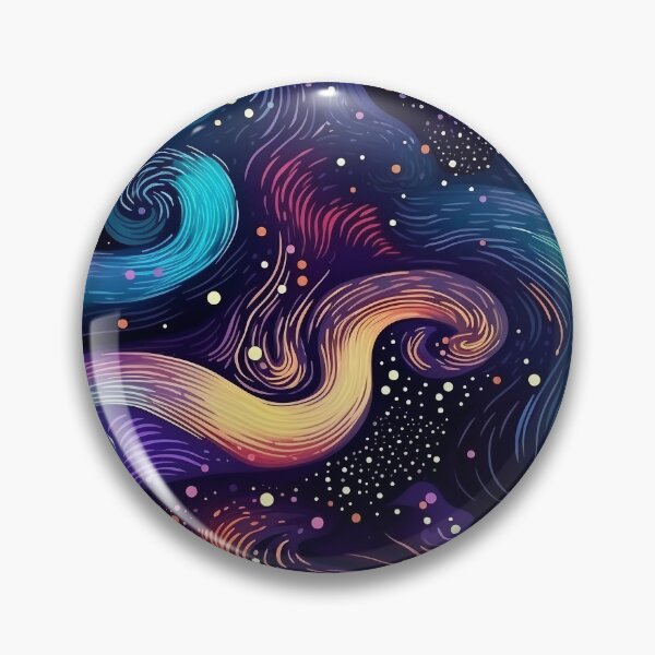 Artikelvorschau, Kosmisches, Stern-, Weltraummuster, inspiriert von Starfield entworfen und verkauft von MidArtForge.