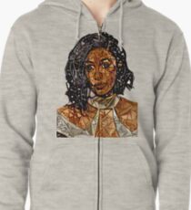 Abstract Cardi B Zipped Hoodie