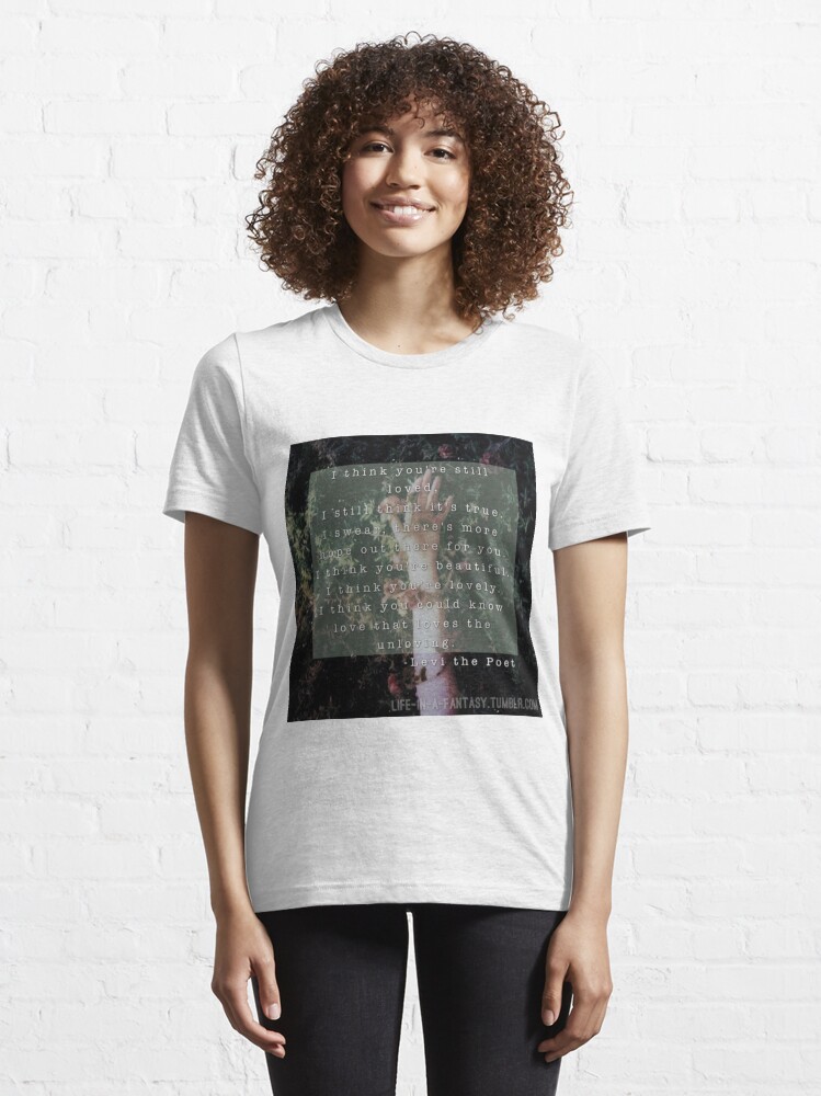 Kaleidoscope Lyrics Levi the Poet Essential T Shirt for Sale by thoughtsoflove Redbubble