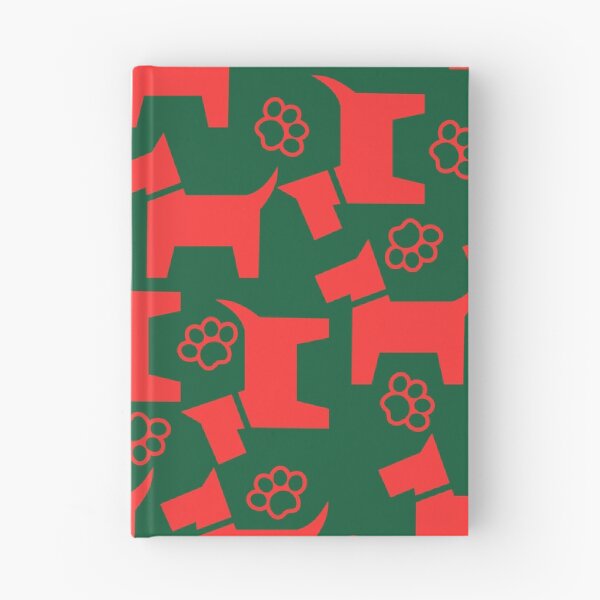 Item preview, Christmas Dog Paw Green Red Pattern designed and sold by EnigmaStitcher.