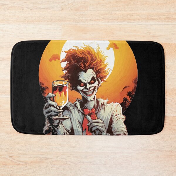 Item preview, Happy Halloween Creepy Clown Drinking Moon designed and sold by lpsubcult.