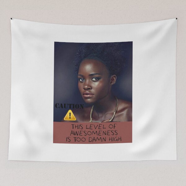 Item preview, caution! (lupita nyong'o) designed and sold by jlimoliv.