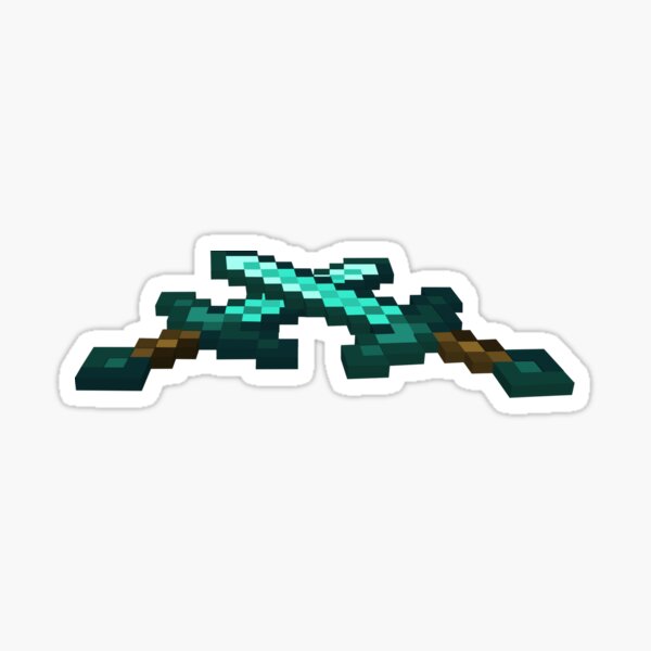 Minecraft Diamond Pickaxe and Block of Diamond cursor – Custom Cursor