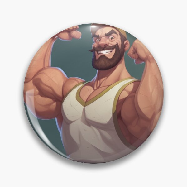 Item preview, Muscular Beefcake - Decorative Poster designed and sold by InkDazzle.