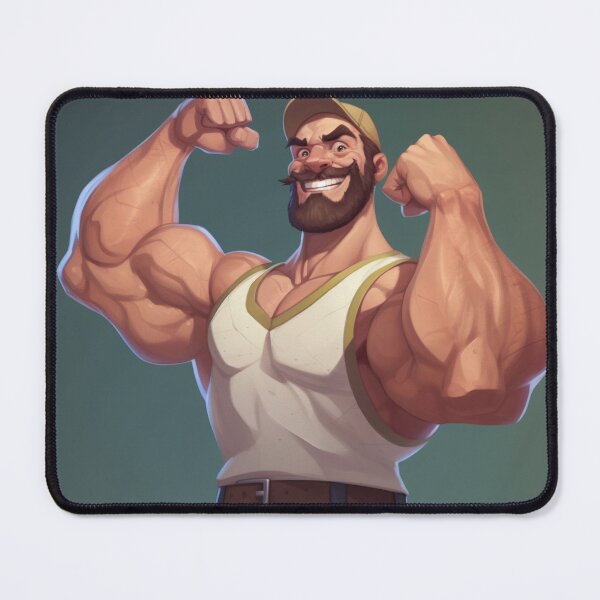 Item preview, Muscular Beefcake - Decorative Poster designed and sold by InkDazzle.