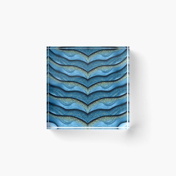 Item preview, Blue glitter line pattern designed and sold by M art & design.