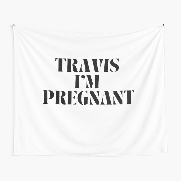 Aperçu de l'œuvre Kourtney Kardashian Travis je suis enceinte créée et vendue par morganloey.