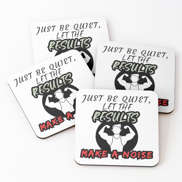 Item preview, Motivational quote Let the results make a noise designed and sold by PTB Art Design.