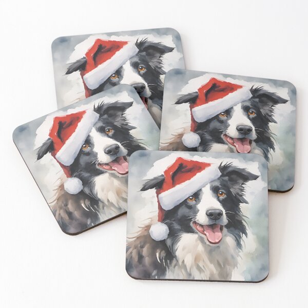 Item preview, Border Collie Sheepdog Christmas Santa Hat designed and sold by Ameiva-Apparel.