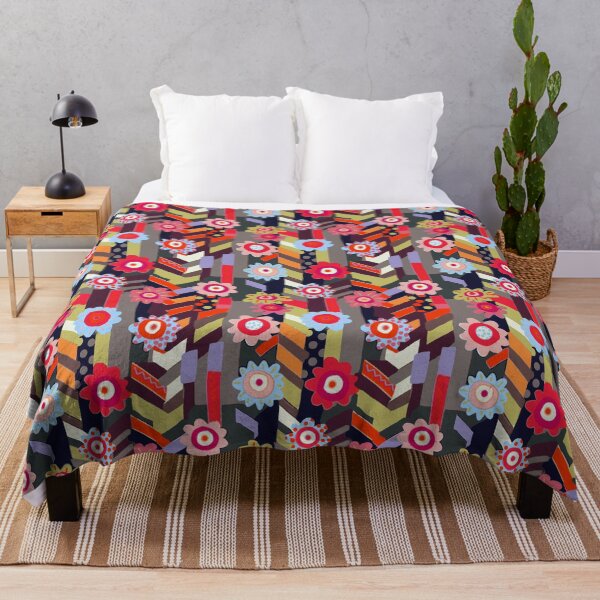 Item preview, Bold flowers and stripes summer joy designed and sold by Alessandro Remo Mazzoni Remotextiles.