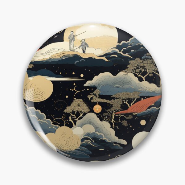 Item preview, Ukiyo-e Starry World Pattern designed and sold by PrintsyPattern.