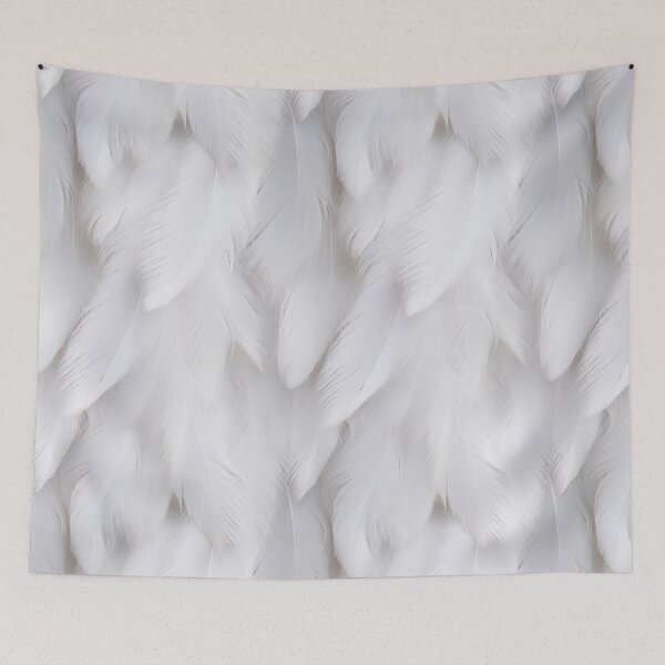Item preview, White Feathers Pattern designed and sold by allthis.